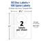 Avery Printable CD Labels, Matte White, Removable Adhesive, Laser & Inkjet Printers, 50 Blank CD Labels & 100 Spine Labels (5931)